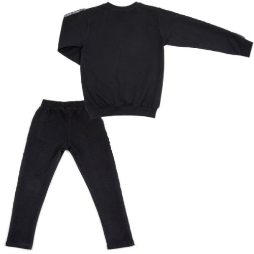 Набір дитячого одягу Breeze з срібними лампасами (12973-152G-black)