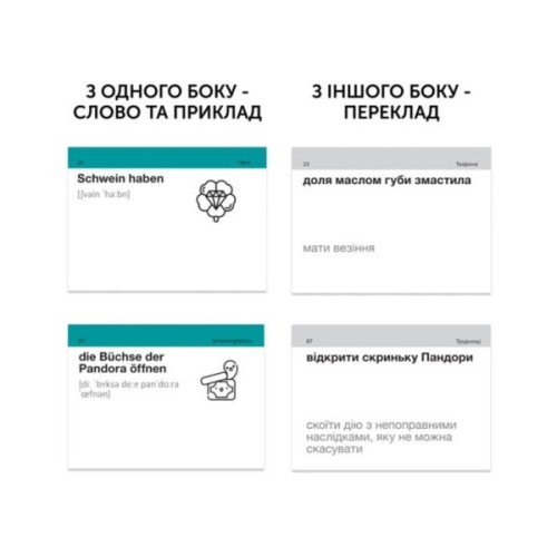Навчальний набір English Student Картки для вивчення німецької мови English Student Kollokationen und Idiome В2-С2 (укр.) (591226017)