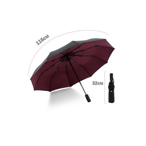 Парасоля Krago з подвійним куполом бордо (umb-4-002)