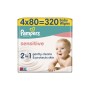 Дитячі вологі серветки Pampers Sensitive 80 шт х 4 пачки (320 шт) (8001841062754)