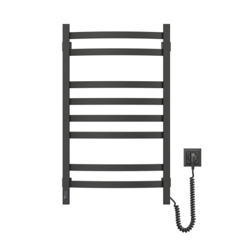 Сушарка для рушників Navin Avalon, 800х480, таймер-регулятор, сталь, чорний муар, праве підключення (12-203053-4880)