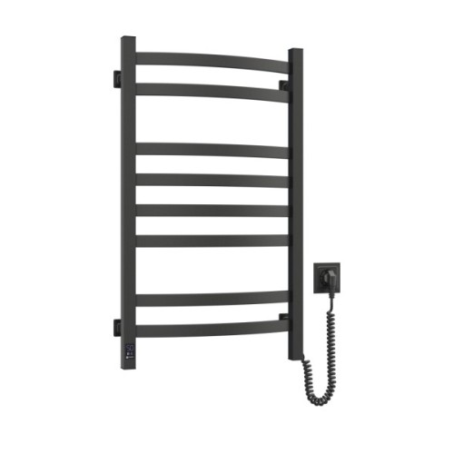 Сушарка для рушників Navin Avalon, 800х480, таймер-регулятор, сталь, чорний муар, праве підключення (12-203053-4880)