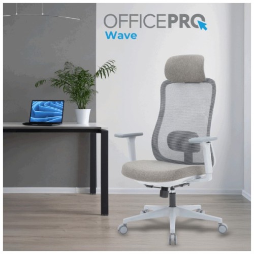 Офісне крісло OfficePro Wave OC599-G-G-G (OC599-G-G-G)