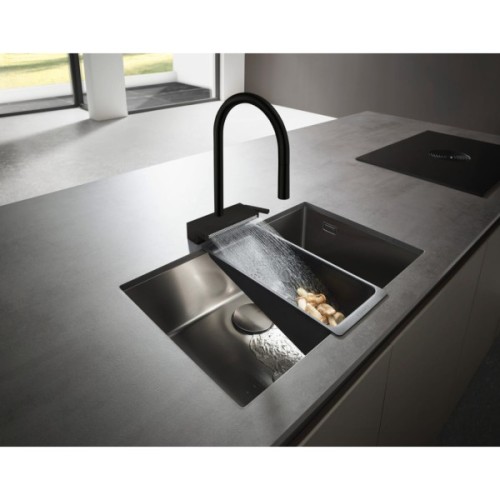 Змішувач Hansgrohe Aquno Select M81 , 22 см , чорний матовий (73837670)