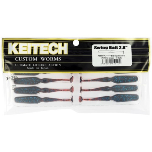 Силікон рибальський Keitech Swing Bait 2.8" (8 шт/уп) EA03 Grape (1551.14.92)