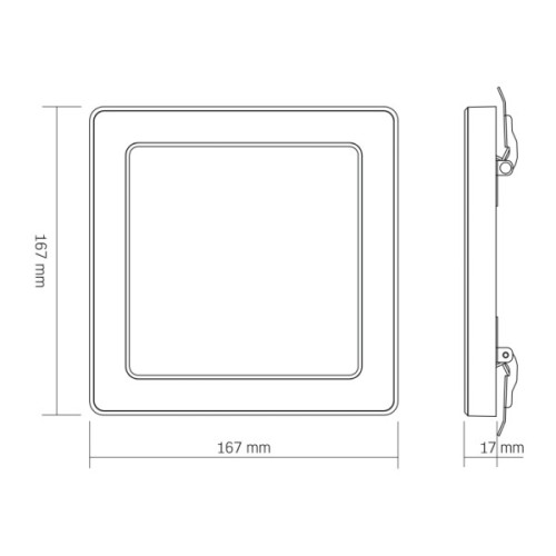 Світильник Videx DL6S 12W 3000K-4000K-6500K White (VL-DL6S-12CW)