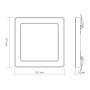 Світильник Videx DL6S 12W 3000K-4000K-6500K White (VL-DL6S-12CW)