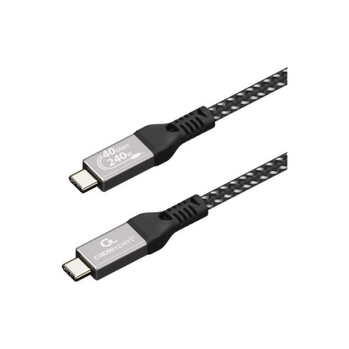 Дата кабель USB-C to USB-C 0.5m USB4 240W 8K60Hz 40Gbps Cablexpert (CCBP-USB4-CMCM240-0.5M)