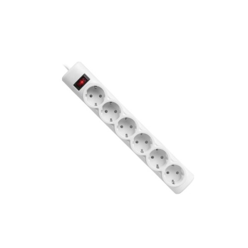 Мережевий фільтр живлення Defender DFS 153 6 роз 3m White (994900)