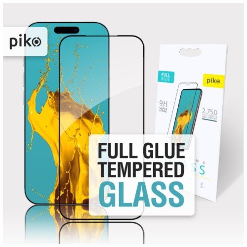 Скло захисне Piko Full Glue ESD Apple iPhone 17 Pro Max Black (1283126626067)
