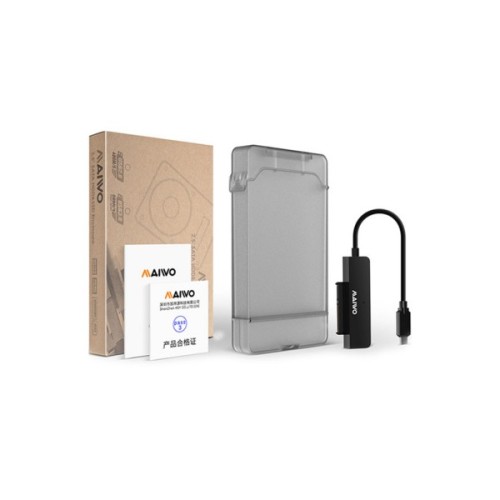 Кишеня зовнішня Maiwo USB3.1 GEN1 TypeC to HDD 2,5" SATA/SSD black (K104G2 black)