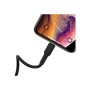 Дата кабель USB 2.0 AM to Lightning 1.0m 2.4A silicone BX30 black BOROFONE (6931474706867)