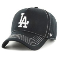 Кепка 47 Brand MVP Los Angeles Dodgers Contrast S CONDT12GWS-BK Чорна (197172430473)