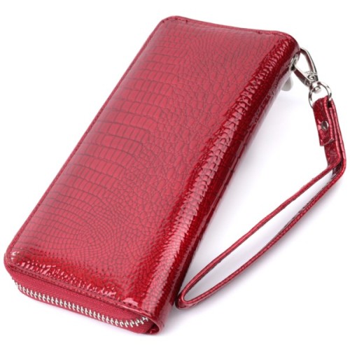 Гаманець ST Leather З натуральної шкіри Червоний (22677)