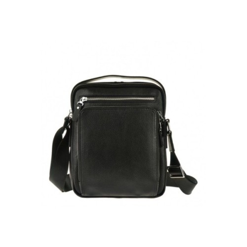 Сумка Vintage Месенджер шкіряна Чорна (14578)