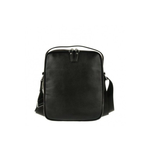 Сумка Vintage Месенджер шкіряна Чорна (14578)