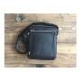 Сумка Vintage Месенджер шкіряна Чорна (14578)