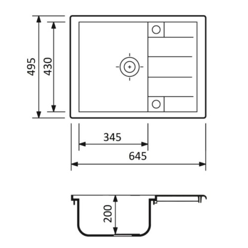 Мийка кухонна Adamant Anila Old stone (182496100310)