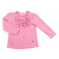 Кофта дитяча Breeze з мереживною оборкою (10040-80G-pink)