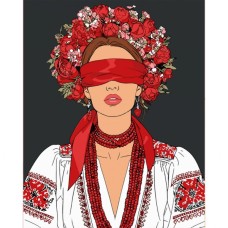 Картина по номерам Santi "Українська муза", 40*50см (955752)