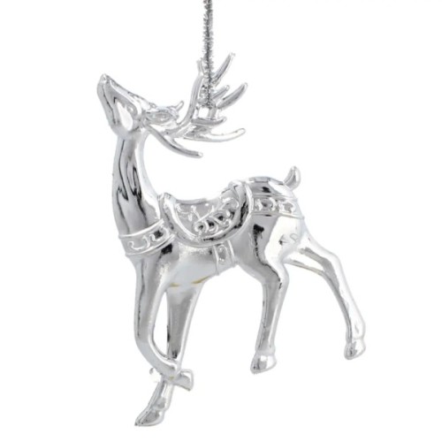Прикраса декоративна Chomik Прикраса-підвіска пластикова "Олень, сніжинка, снігови (5900779895874_2)