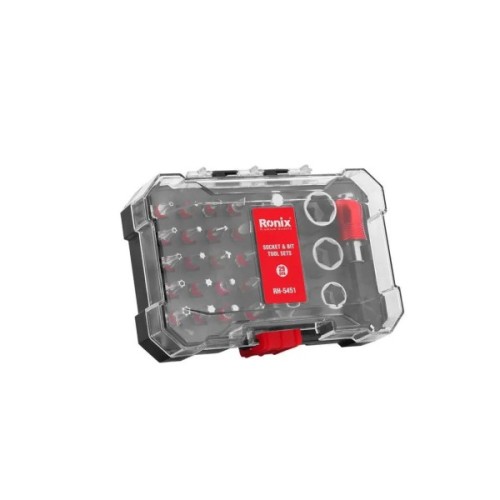 Набір інструментів Ronix головок і біт, 28 шт. (RH-5451)