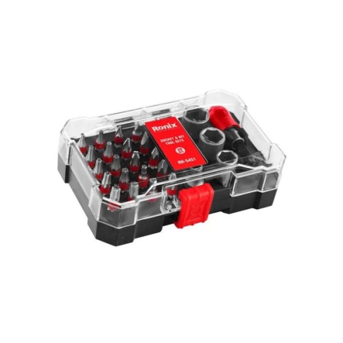 Набір інструментів Ronix головок і біт, 28 шт. (RH-5451)