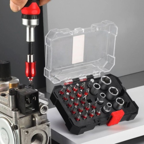 Набір інструментів Ronix головок і біт, 28 шт. (RH-5451)