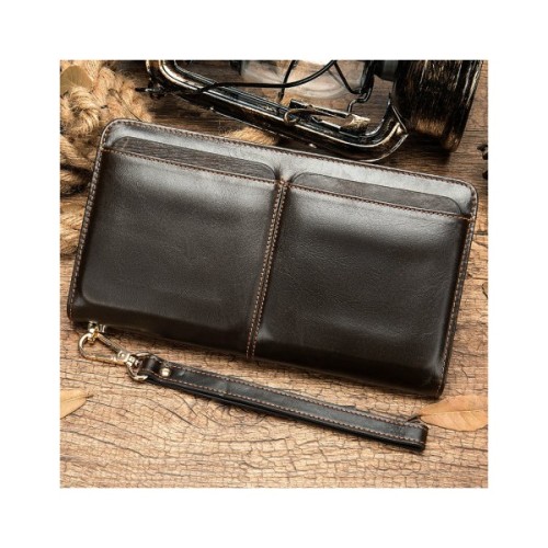 Сумка Vintage З ремінцем на руку Коричнева (14940)