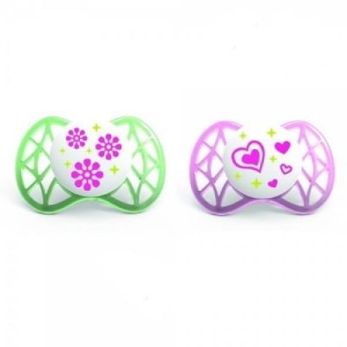 Пустушка Nuvita Air 0м+ 2шт. для девочки (NV7060Girl)