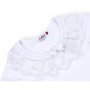Кофта дитяча Matilda з мереживною оборкою (8430-128G-white)