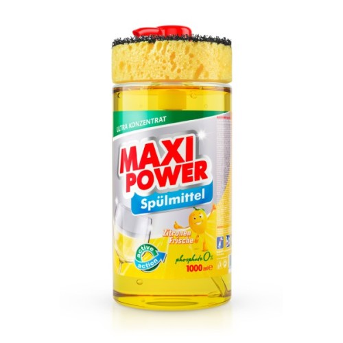 Засіб для ручного миття посуду Maxi Power Лимон 1000 мл (4823098400929)