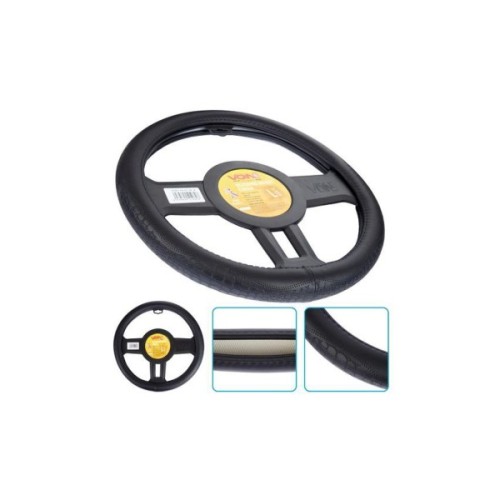 Чохол на руль VITOL L чорн (VLOD-24LC10 BK/RD L)