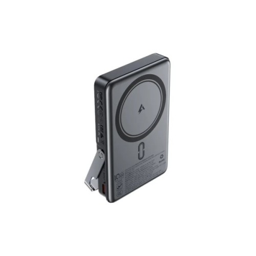 Батарея універсальна Acefast Magnetic Wireless 10000mAh, 22.5W, PD, QC/3.0, QI 15W, with holder M17, Black (6974316284000)