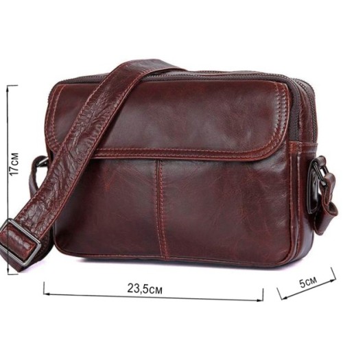 Сумка Vintage З натуральної шкіри Коричнева (14558)