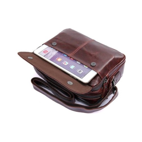 Сумка Vintage З натуральної шкіри Коричнева (14558)