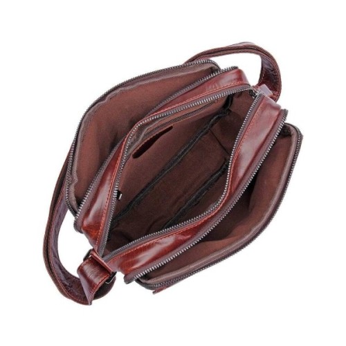 Сумка Vintage З натуральної шкіри Коричнева (14558)