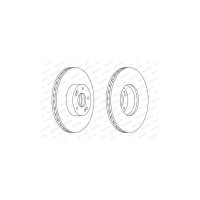 Гальмівний диск FERODO DDF1631C-1