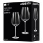 Набір келихів Ardesto Black Mars Orion 590мл, 2шт, скло, прозоро-сірий (AR2659TG)