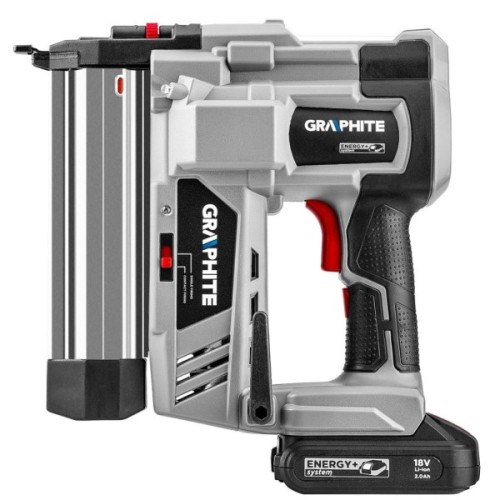 Цвяхозабивач Graphite Energy+ 18V, цвяхи до 50мм, скоби до 40мм, 2.64кг (без АКБ та ЗП) (58G081)