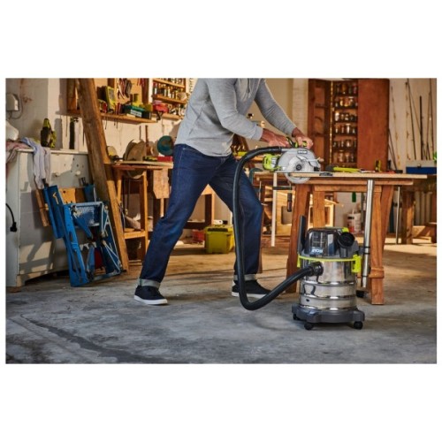 Пилосос будівельний Ryobi R18WDV-0 ONE+ (без АКБ та ЗП) (5133004724)