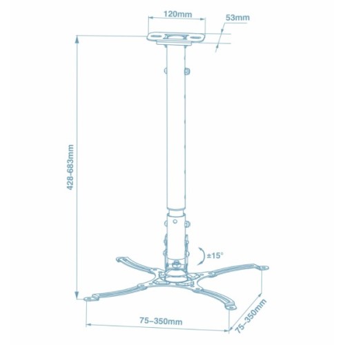Кронштейн до проектора Walfix PB-19W