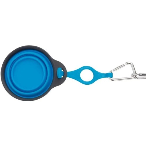 Посуд для собак Dexas Дорожня складна миска Тревел Кап з кріпленням на пляшку 240 мл (блакитна) (0084297308964)