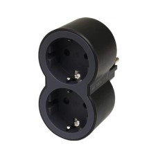 Мережевий розгалужувач Legrand Стандарт 2х2К+C передні розетки (694517)