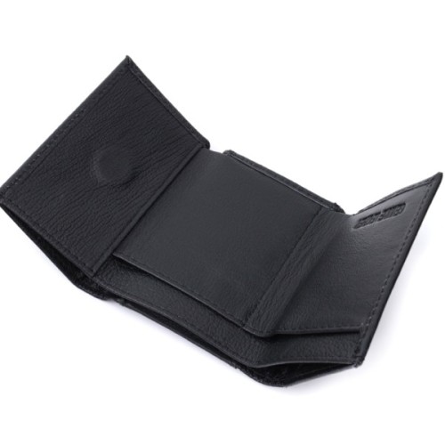 Гаманець ST Leather З монетницею з натуральної шкіри Чорний (22730)