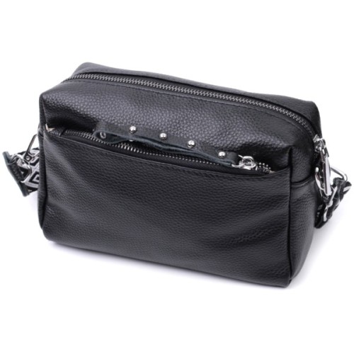 Сумка Vintage Жіноча шкіряна Чорна (22654)