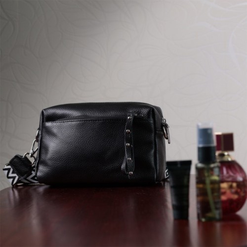 Сумка Vintage Жіноча шкіряна Чорна (22654)