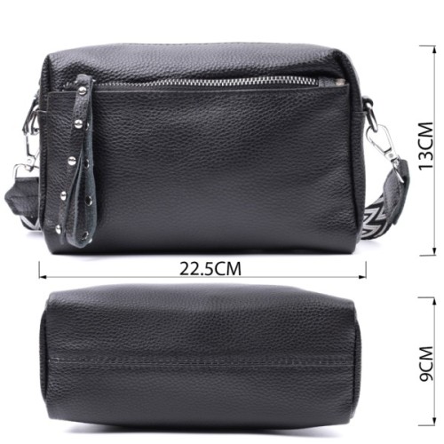 Сумка Vintage Жіноча шкіряна Чорна (22654)