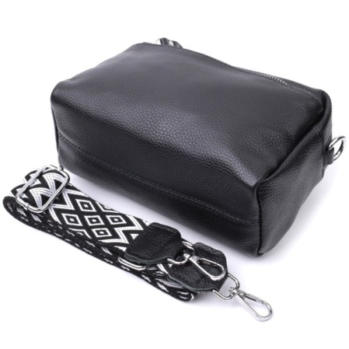 Сумка Vintage Жіноча шкіряна Чорна (22654)