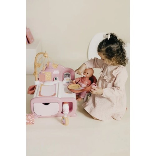 Ігровий набір Smoby Ігровий центр Бебi Ньорс. Терракотова пудра. Дитяча кімната зі звук. ефектами та аксесуарами (7600220393)